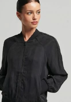 Superdry Bomber Jacket - Black -Superdry Shop 210f9af82c374d8781b87305362238c2