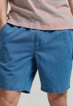Superdry VINTAGE SUNSCORCHED - Shorts - Light Wash Indigo