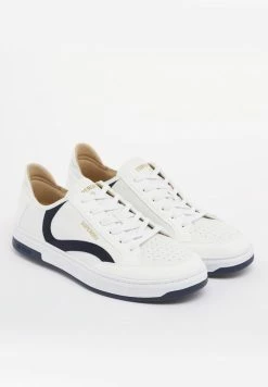 Superdry VEGAN BASKET LUX LOW - Trainers - White Navy -Superdry Shop 214c9e29a6b74ad2b6c5d9fa0bb4c50c