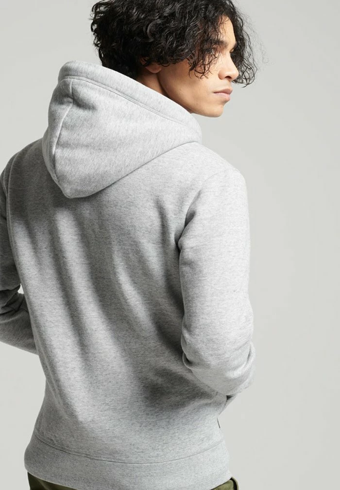 Superdry VINTAGE LOGO - Zip-up Sweatshirt - Athletic Grey Marl 2 Superdry VINTAGE LOGO - Zip-up Sweatshirt - Athletic Grey Marl - Image 2