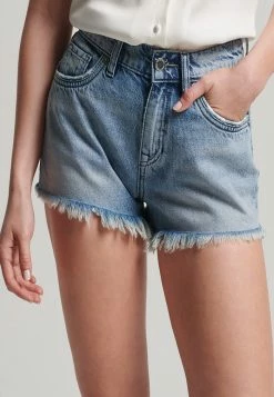 Superdry STUDIOS - Denim Shorts - Washed Indigo