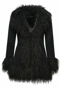 Superdry AFGHAN - Short Coat - Black -Superdry Shop 2178c55ccce74f82a6c3e8eecea2ff87