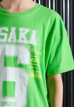 SUPERDRY SUPER 5 DECONSTRUCT T-SHIRT - Print T-shirt - Neon Lime -Superdry Shop 2180b6ec68da4394a6bbb2a7eed890a7