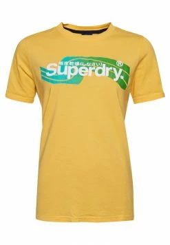 Superdry CORE LOGO CALI - Print T-shirt - Springs Yellow