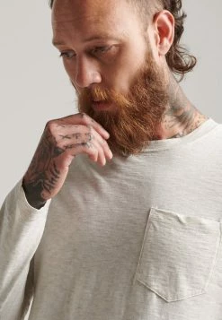 Superdry STUDIO - Long Sleeved Top - Oat Marl -Superdry Shop 21aeacbfa8e648849ab73d1d9a5c20a4
