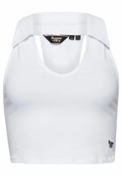 Superdry VINTAGE COLLARED TOP - Top - Optic -Superdry Shop 21b6a8d9600e412c8c0e89bcfce4ae0d
