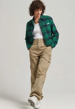 Superdry Button-down Blouse - Cedar Check Green -Superdry Shop 21efd255be4045f2be5153f0adb22e66
