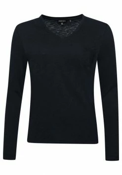 Superdry LONG SLEEVE V-NECK - Long Sleeved Top - Eclipse Navy -Superdry Shop 21eff6fc8a9c4224be2e59e11421abad