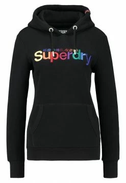 Superdry CLASSIC RAINBOW ENTRY HOOD - Hoodie - Black -Superdry Shop 21f3458f7a4c4586bf18e18c8efee69c