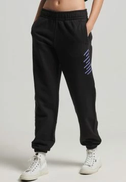 Superdry CORE - Tracksuit Bottoms - Black