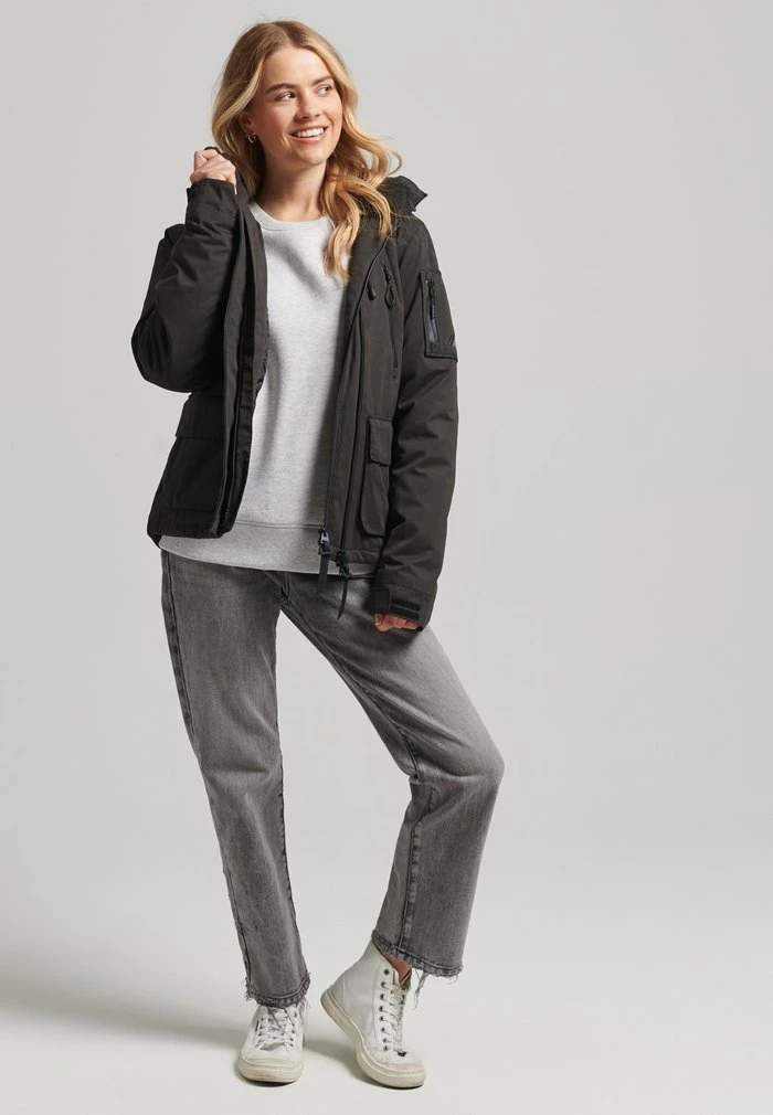 Superdry Light Jacket - Jet Black 2 Superdry Light Jacket - Jet Black - Image 2