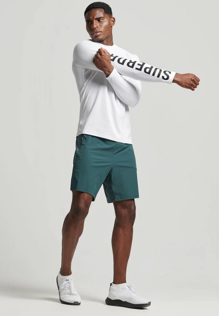 Superdry MOCK NECK - Long Sleeved Top - White Graphic 2 Superdry MOCK NECK - Long Sleeved Top - White Graphic - Image 2