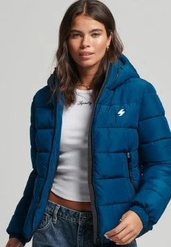 Superdry HOODED SPIRIT SPORTS PUFFER - Winter Jacket - Sailor Blue