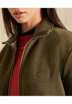 Superdry Zip-up Sweatshirt - Olive Marl