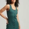 Superdry VINTAGE - Shift Dress - Buck Green Marl
