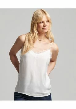 Superdry EYELASH - Top - New Chalk