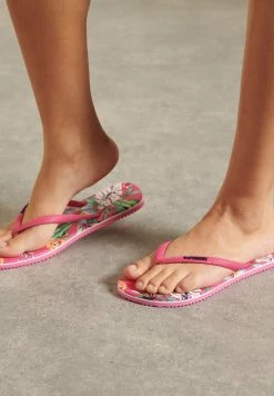 Superdry VINTAGE - T-bar Sandals - Tropical Pink