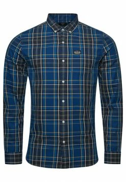 Superdry CHECK MERCHANT - Shirt - Kilburn Check Navy -Superdry Shop 23664afdf505462bb0d42d73b5ac5fdb