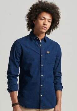 Superdry VINTAGE - Shirt - Rinse Wash Dobby