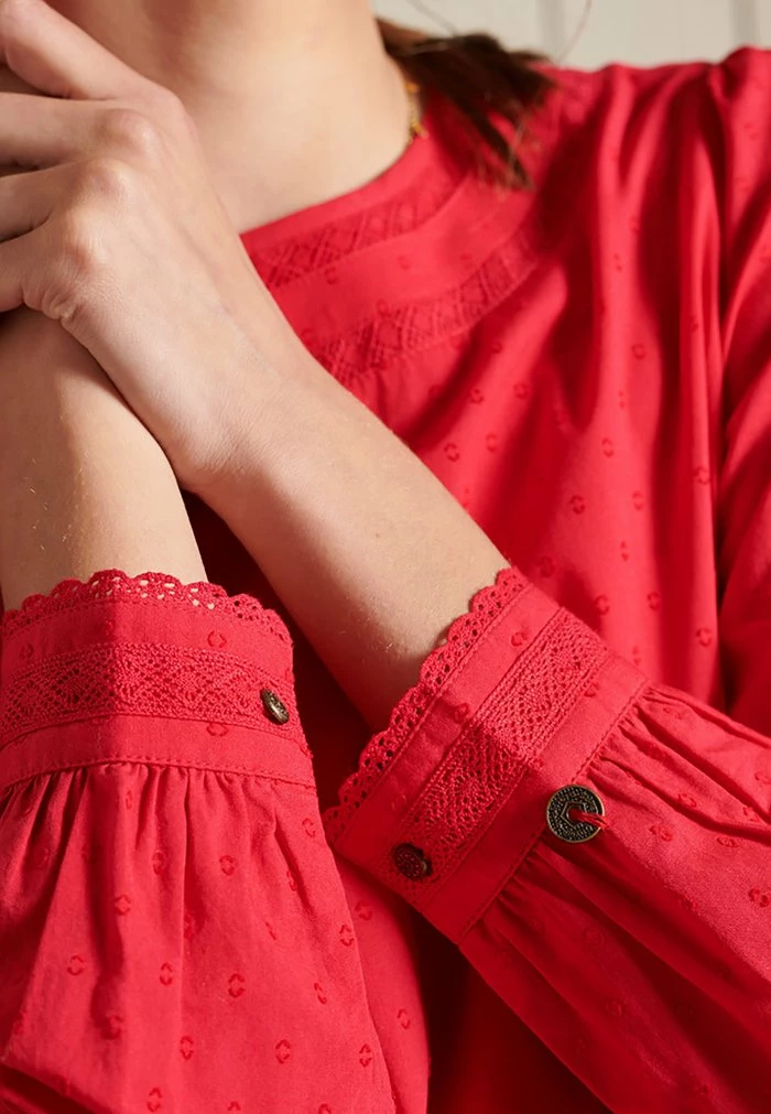 Superdry Day Dress - Campus Red 5 Superdry Day Dress - Campus Red - Image 5