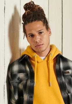 Superdry VINTAGE LOGO EMBROIDERED - Hoodie - Turmeric Marl -Superdry Shop 2546502c6757444bb062348437bd8769