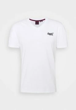 Superdry VINTAGE LOGO VEE TEE - Basic T-shirt - Optic -Superdry Shop 256e65700a194dca96cf06b29dc242ac