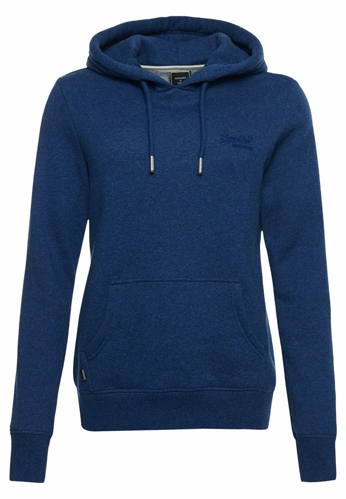 Superdry VINTAGE LOGO EMBROIDERED - Hoodie - Bright Blue Marl 4 Superdry VINTAGE LOGO EMBROIDERED - Hoodie - Bright Blue Marl - Image 4