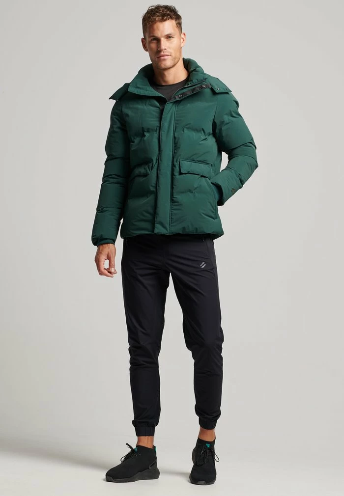 Superdry BOXY PUFFER - Winter Jacket - Eagle Green 2 Superdry BOXY PUFFER - Winter Jacket - Eagle Green - Image 2
