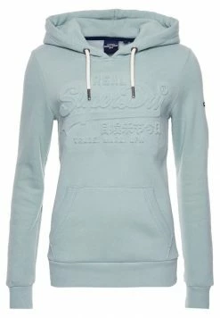 Superdry VINTAGE LOGO EMBOSSED - Hoodie - Fresh Mint