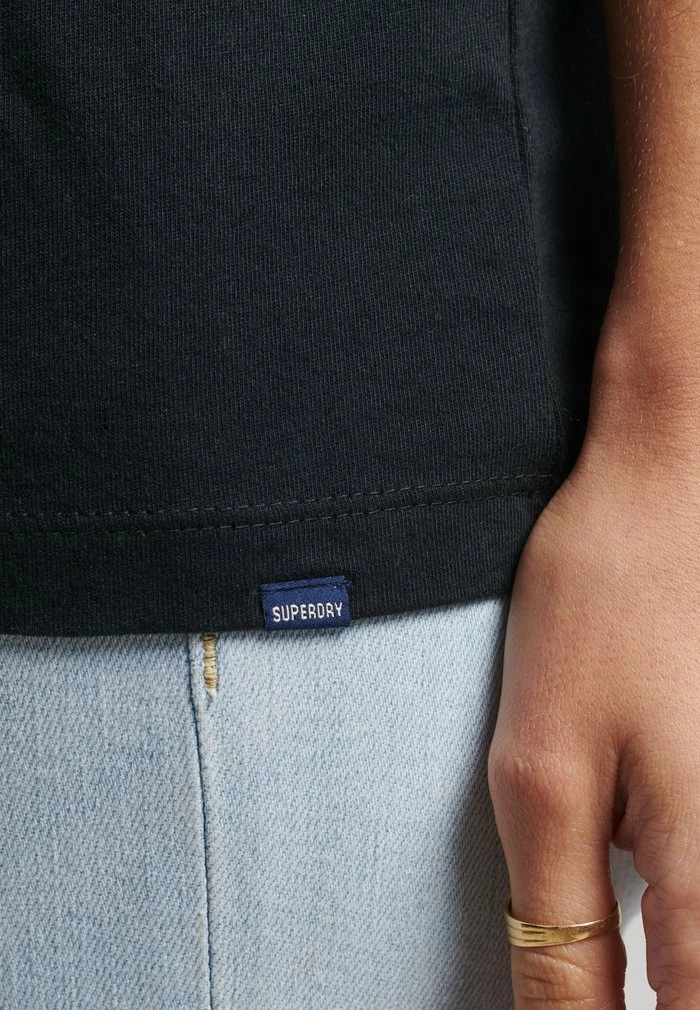 Superdry VINTAGE LOGO TEE - Basic T-shirt - Black 4 Superdry VINTAGE LOGO TEE - Basic T-shirt - Black - Image 4
