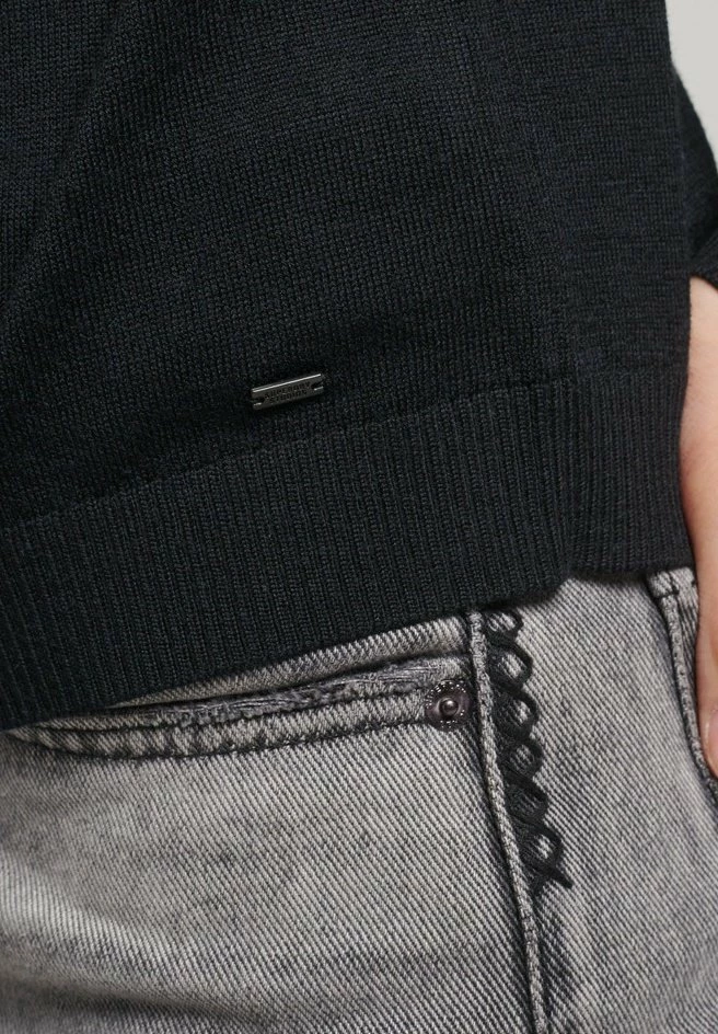 Superdry MOCK NECK - Jumper - Black 4 Superdry MOCK NECK - Jumper - Black - Image 4