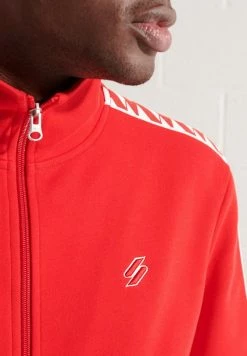 Superdry CODE TAPE - Training Jacket - Risk Red -Superdry Shop 268566216a814836b86445b234e00c5b