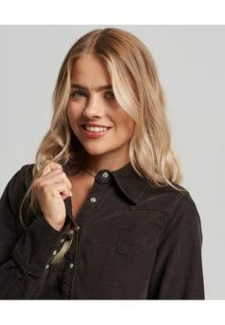 Superdry VINTAGE WESTERN - Button-down Blouse - Bison Black 11 Superdry VINTAGE WESTERN - Button-down Blouse - Bison Black -Superdry Shop 2687a1d467a240379d80954db53ee5d9