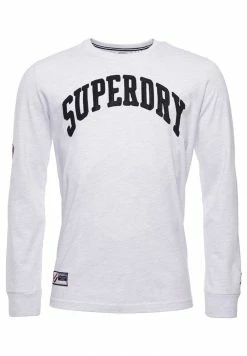 Superdry VARSITY ARCH - Long Sleeved Top - Ice Marl -Superdry Shop 26ef5c1ea179461aadfa3854c610137d