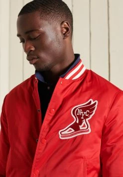 Superdry Bomber Jacket - Campus Red -Superdry Shop 26f0b4671fc94ea9a825447438c4e42e