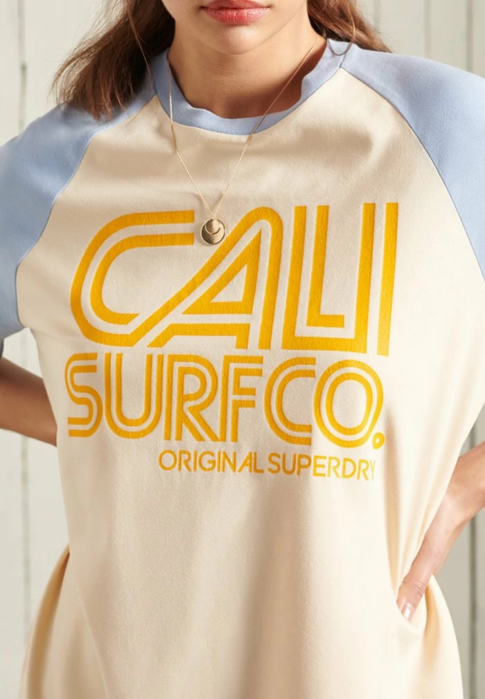 Superdry Jersey Dress - Buttercream 2 Superdry Jersey Dress - Buttercream - Image 2