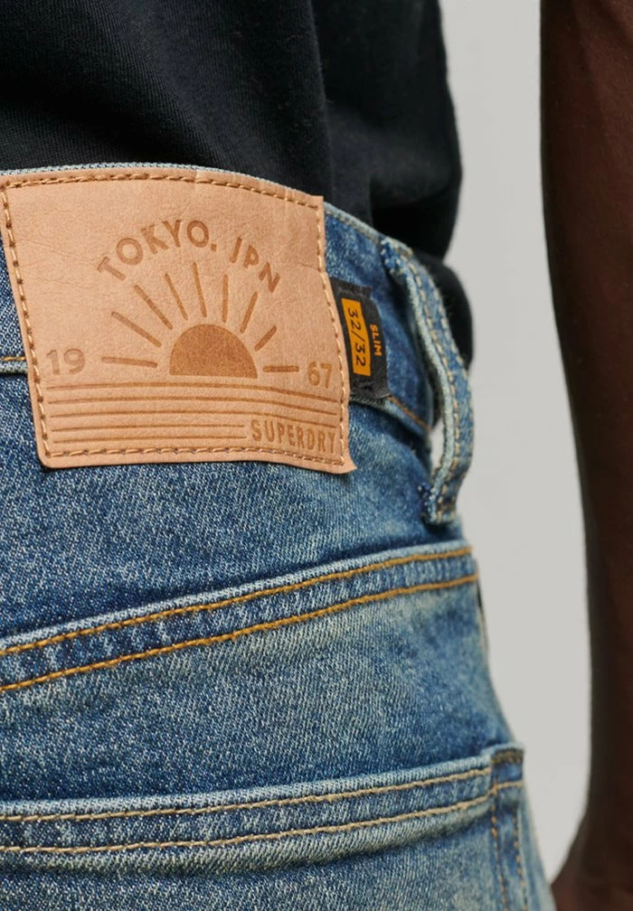Superdry Slim Fit Jeans - Rivington Blue Vintage 3 Superdry Slim Fit Jeans - Rivington Blue Vintage - Image 3