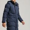 Superdry SPORT LONGLINE - Winter Coat - Truest Navy