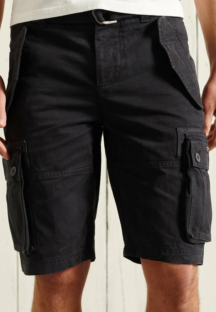 Superdry CORE HEAVY - Shorts - Black 2 Superdry CORE HEAVY - Shorts - Black - Image 2