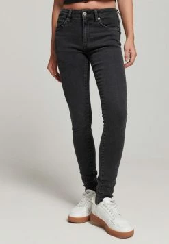 Superdry VINTAGE MID RISE SKINNY - Jeans Skinny Fit - Walcott Black Stone