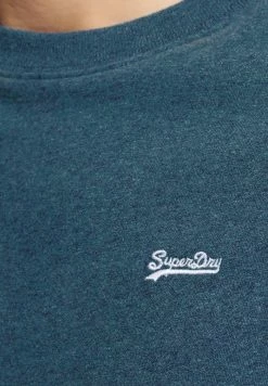 Superdry Basic T-shirt - Charred Teal Grit -Superdry Shop 27cdc04ebbb7425e92fa67114741e64b