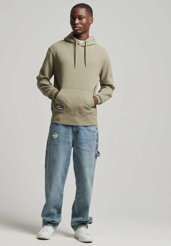 Superdry CODE ESSENTIAL - Sweatshirt - Light Khaki 2 Superdry CODE ESSENTIAL - Sweatshirt - Light Khaki - Image 2