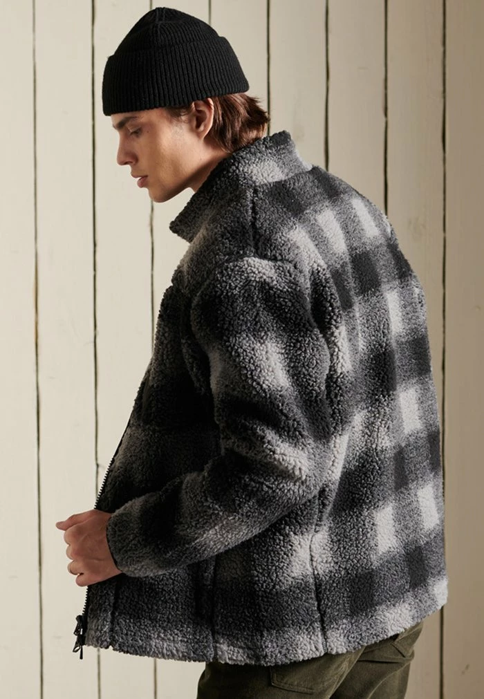 Superdry WORKWEAR - Fleece Jacket - Black/grey 2 Superdry WORKWEAR - Fleece Jacket - Black/grey - Image 2