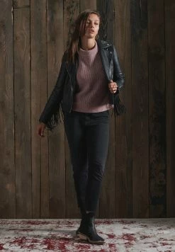 Superdry FREYA TWEED - Jumper - Candy Tweed Pink