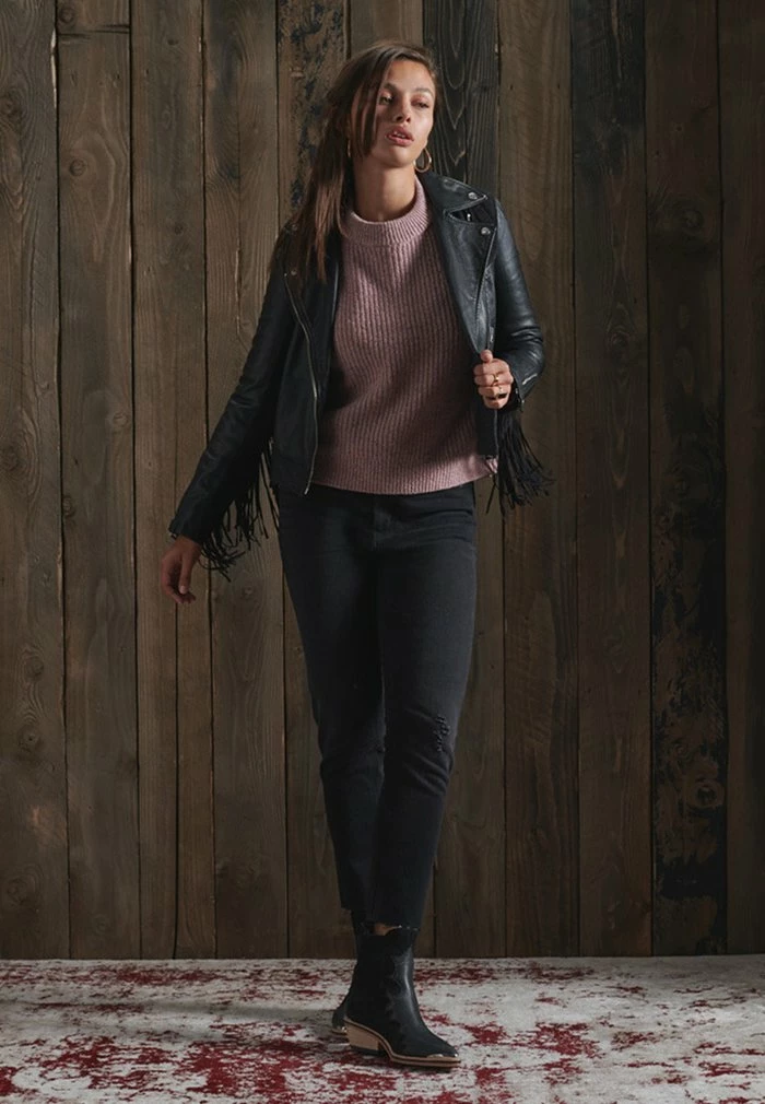 Superdry FREYA TWEED - Jumper - Candy Tweed Pink 1 Superdry FREYA TWEED - Jumper - Candy Tweed Pink