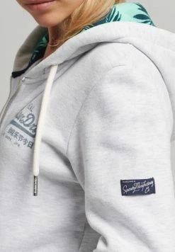 Superdry Zip-up Sweatshirt - Ice Marl -Superdry Shop 288b87e67b854b70bd0616475043d7c6