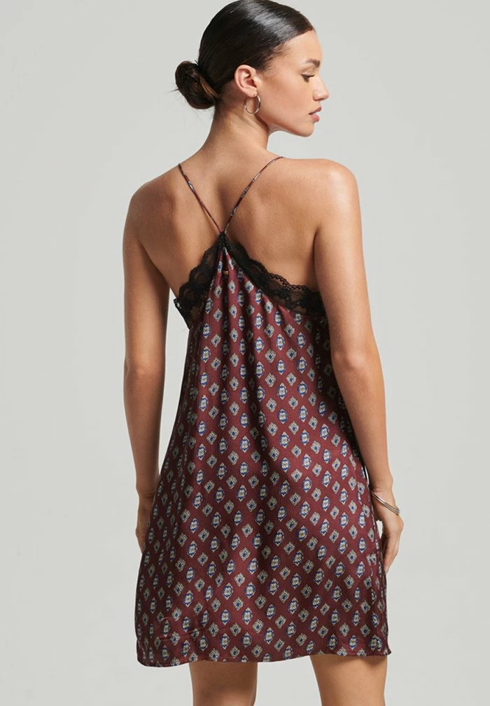 Superdry TRIM MINI SLIP - Day Dress - Kasbah Geo Red 3 Superdry TRIM MINI SLIP - Day Dress - Kasbah Geo Red - Image 3