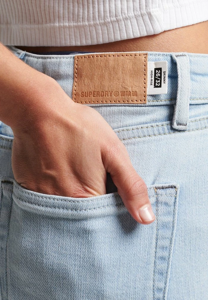 Superdry HIGH RISE - Jeans Skinny Fit - Lighter Indigo Vintage Destroy 5 Superdry HIGH RISE - Jeans Skinny Fit - Lighter Indigo Vintage Destroy - Image 5