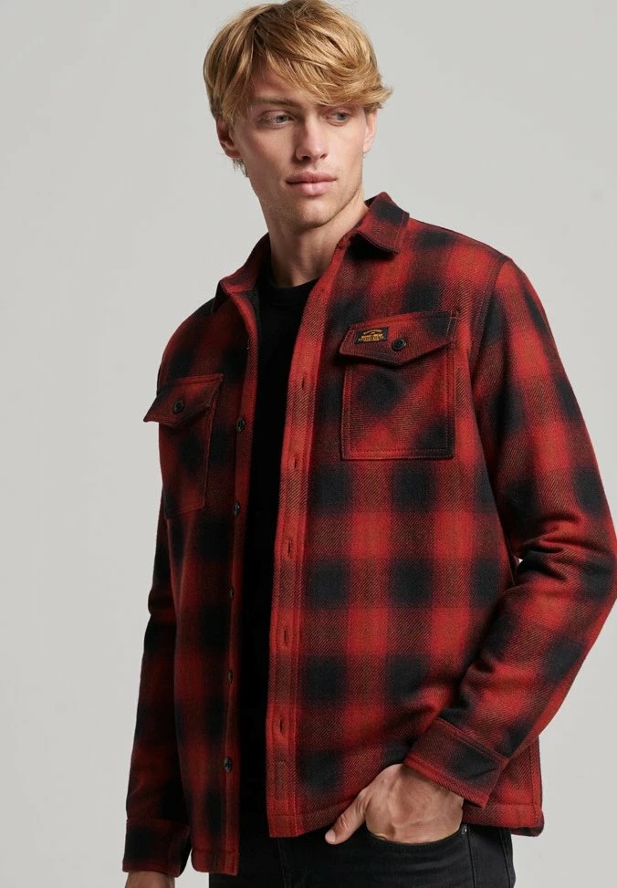 Superdry MILLER - Shirt - Redwood Check 1 Superdry MILLER - Shirt - Redwood Check