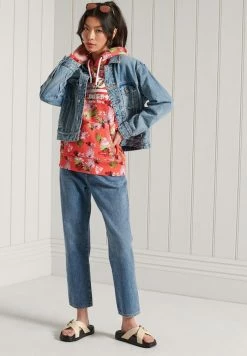 Superdry Hoodie - Brushed Pink Palm